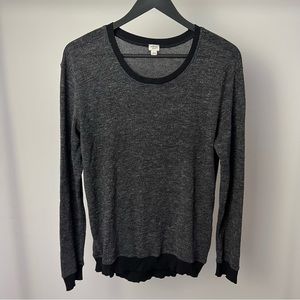 Aritzia Wilfred Sweater Dark Grey & black
